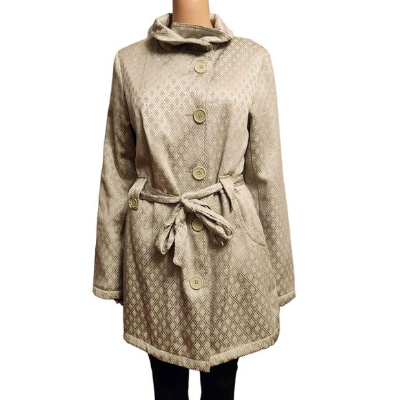 Industry Light Green Coat Size 6 - Picture 3 of 15